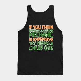 Mens Funny Mechanic Meme Quote Tank Top